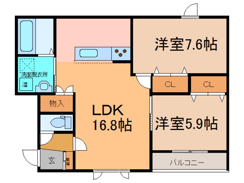 間取図 OWL(ｱｳﾙ)Ⅱ