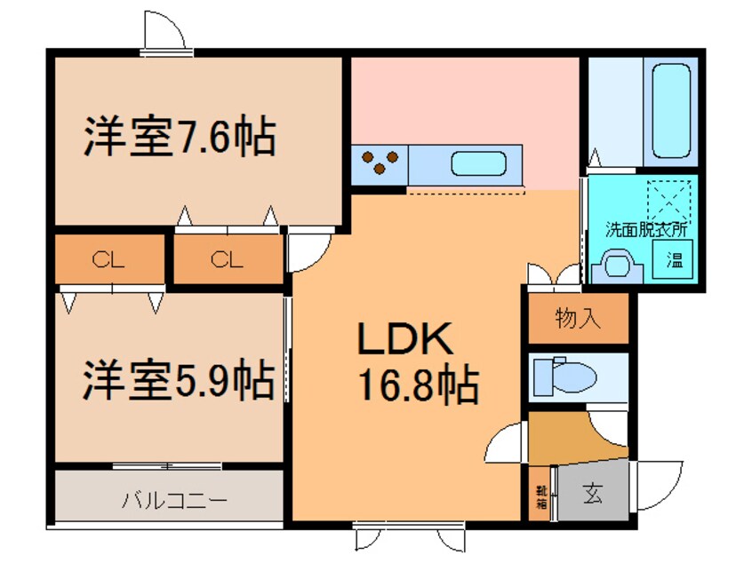 間取図 OWL(ｱｳﾙ)Ⅱ