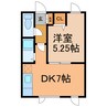 ﾘｽﾄﾊｳｽ109 1DKの間取り
