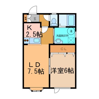 間取図 すずらんﾊｲﾂ