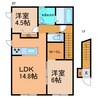 M-residence 2LDKの間取り