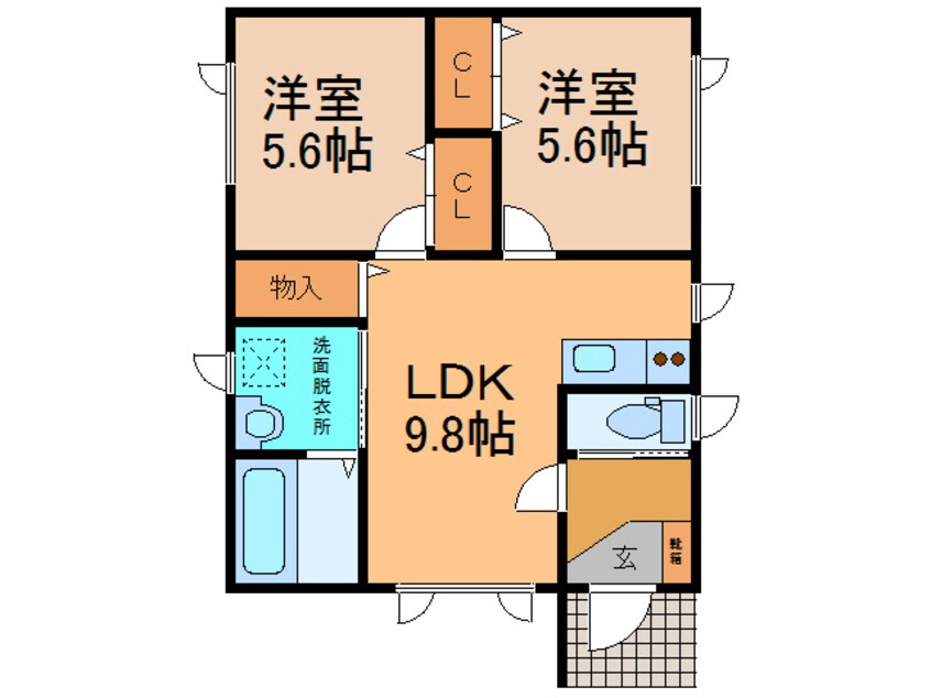 間取図 ﾋﾞｼﾞｭｰ