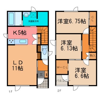 間取図 ｸﾞﾗﾝﾃﾞｨｰﾙ木野(東棟)