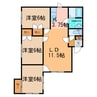 グレースタウンC 3LDKの間取り