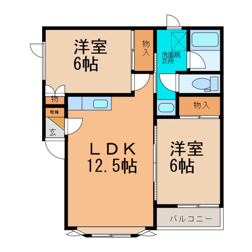 間取図 ハイツ5・8