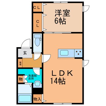 間取図 ｴﾄﾜｰﾙﾘｹﾞﾙ