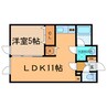 ラグ１６１Ｅ 1LDKの間取り