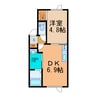 Asokeberry 1DKの間取り
