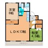 ﾋﾞﾚｯｼﾞﾊｳｽ大成2号棟 2LDKの間取り