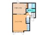 Comfort41 1DKの間取り