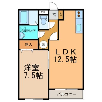 間取図 ｺﾝﾌｫｰﾄﾋﾟｭｱ