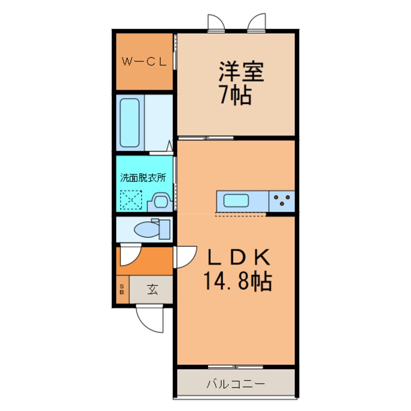 間取図 ﾀｲﾀｽⅠ