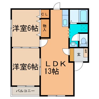 間取図 プリオール杉Ⅱ