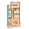 クラッセⅡ 2LDKの間取り