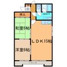 171ﾏﾝｼｮﾝC 2LDKの間取り