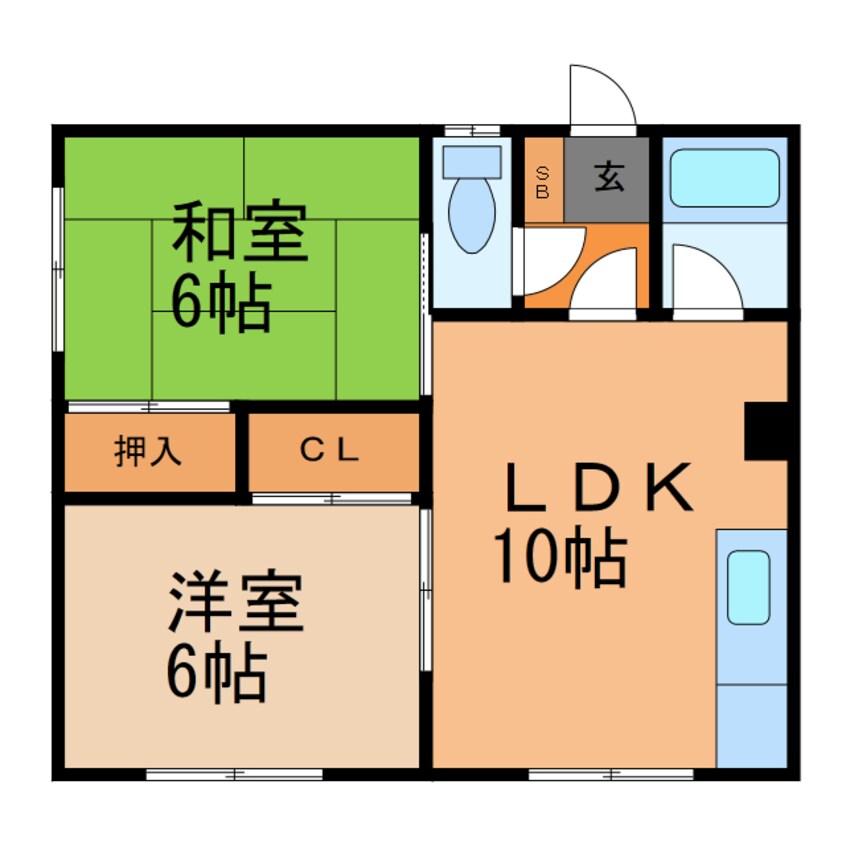 間取図 ﾊｲﾂやまもと