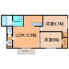 TK　Garden 2LDKの間取り