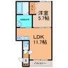 KN白樺16.20 1LDKの間取り