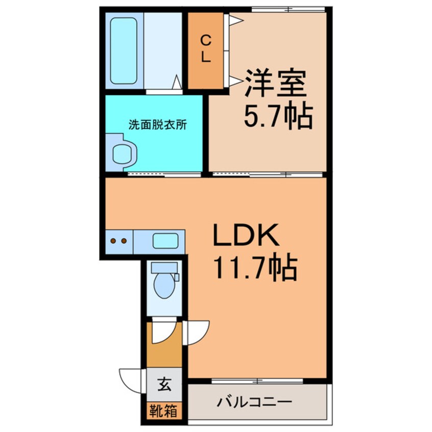 間取図 KN白樺16.20