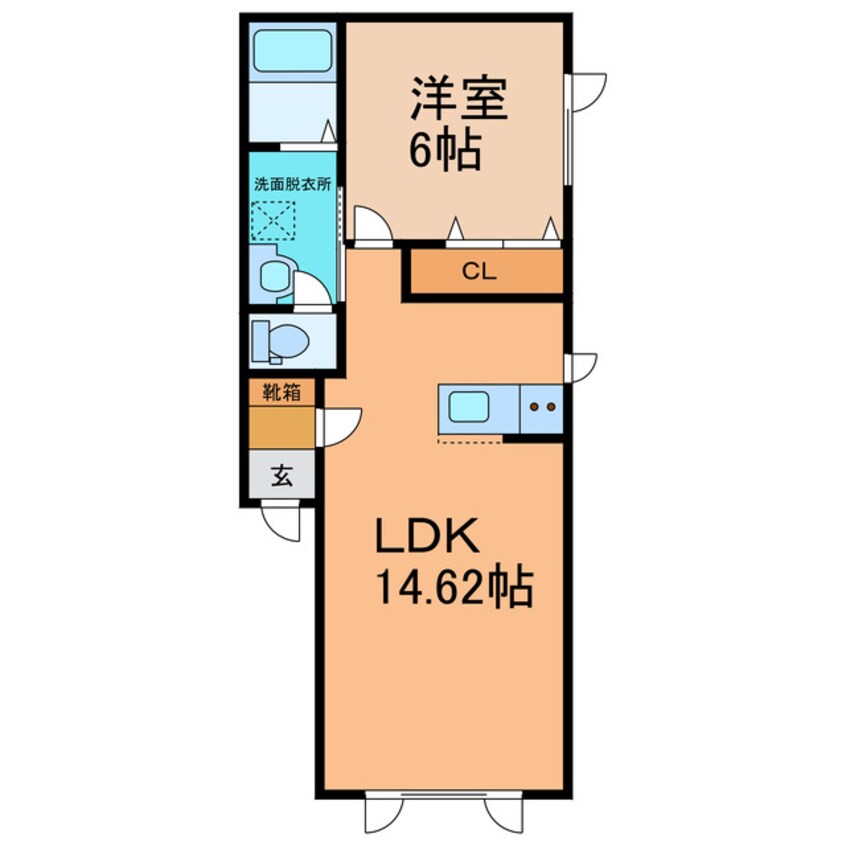 間取図 ﾚｼﾞﾃﾞﾝｽやまと五号館(北棟)