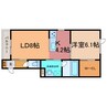 TOWN AK05 1LDKの間取り