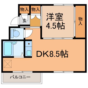 間取図 ビレッジハウス帯広2号棟