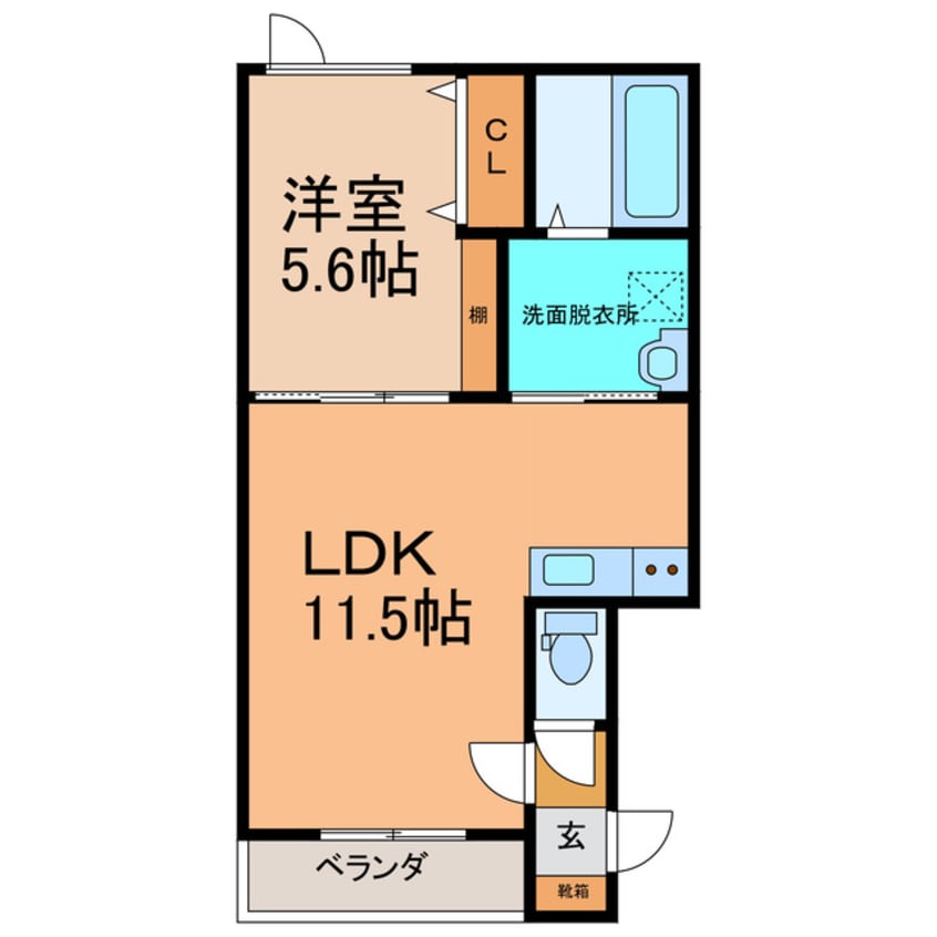 間取図 Ｌａ　Ｃｏｒａｚｏｎ（ラコラゾン）