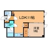 ラペル241A 1LDKの間取り