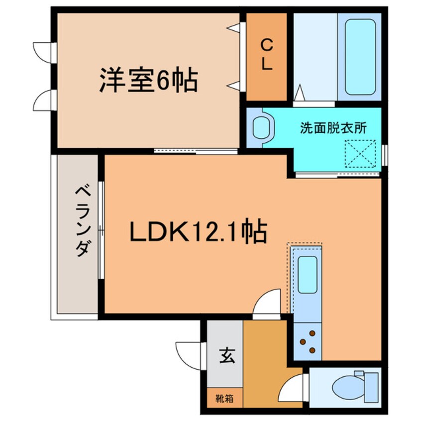 間取図 ｴﾏｰﾌﾞﾙⅣ