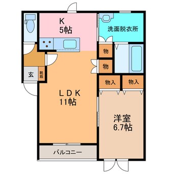 間取図 コスモガーデン