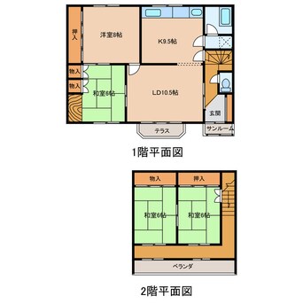 間取図 清水町北3条3丁目5番地