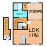 仮)柏林台AP 1LDKの間取り