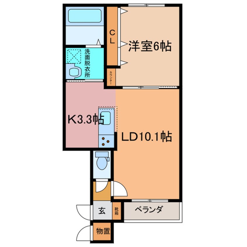 間取図 仮称）西16南4新築AP