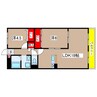 サンパレス 2LDKの間取り