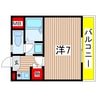 ひまわりマンション 1Kの間取り