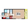 グリーンコート石原 1Kの間取り