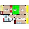 ハイツ高丸 3LDKの間取り