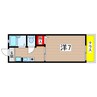 カーサⅡ 1Kの間取り