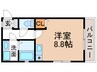 マンコウキャッスル 1Rの間取り