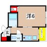 カルミア城北 1Kの間取り