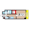 ルポゼ・ラ・クール 1Kの間取り