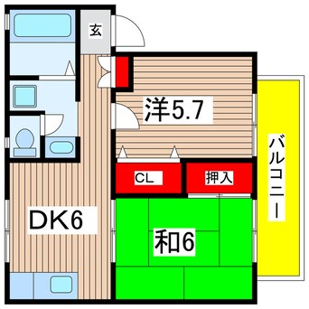 間取図 ルミエールタバタ