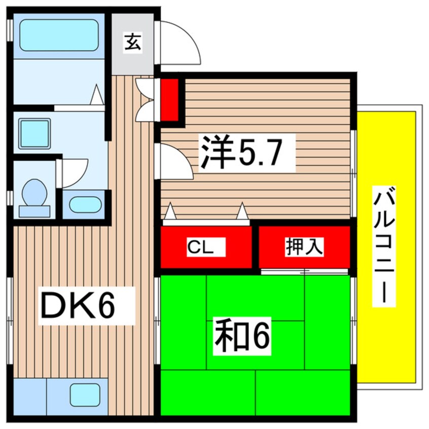 間取図 ルミエールタバタ