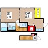 ラパン　ノアール 1DKの間取り