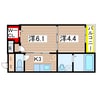 クレメントハウス 1DKの間取り