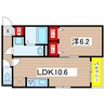 ルノワール 1LDKの間取り