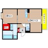 サンハイツ 1LDKの間取り