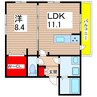シトリン 1LDKの間取り