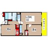 オーベルジュ 2LDKの間取り