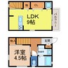 DS宮田町タウンハウス 1LDKの間取り